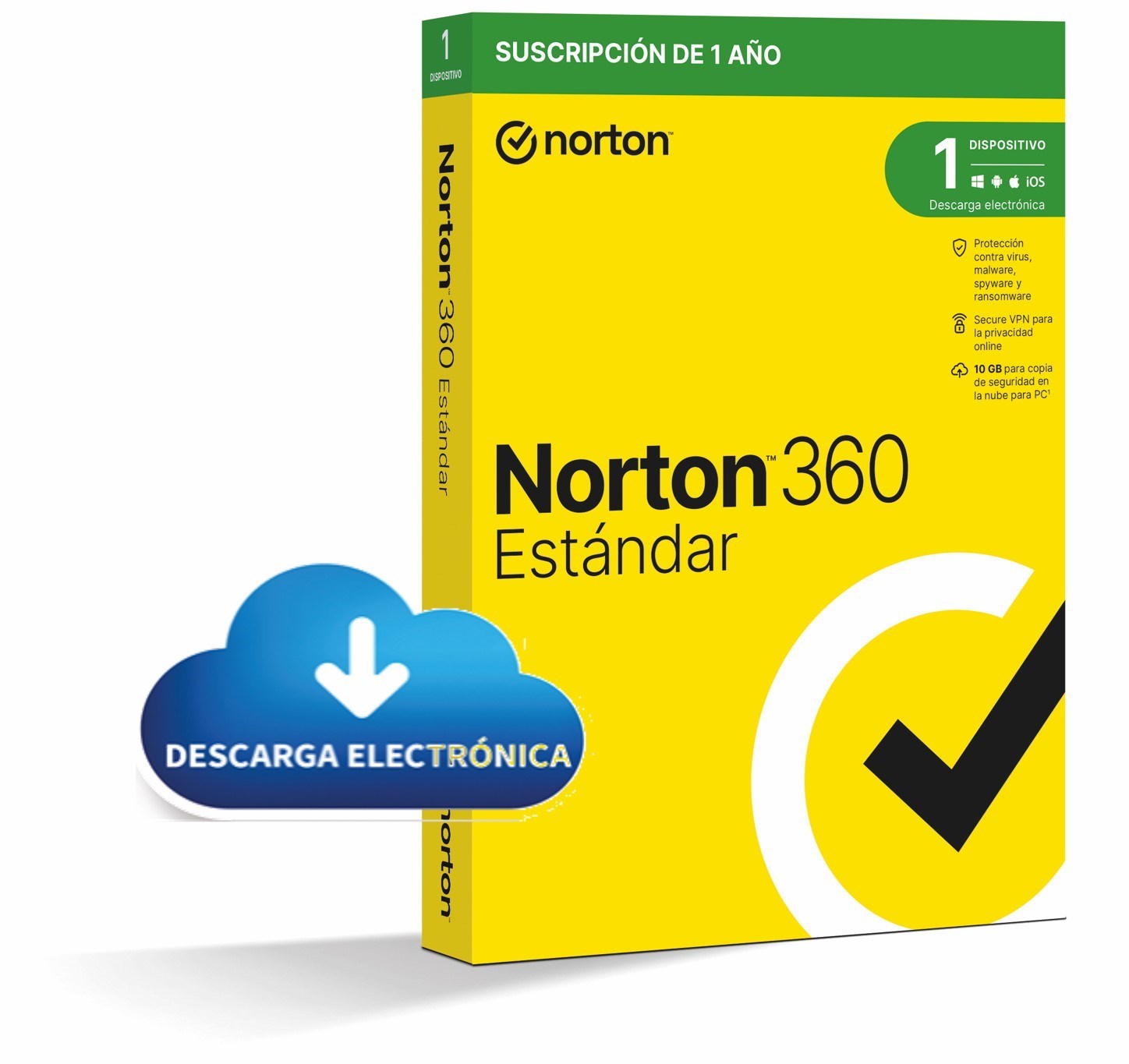 Antivirus Esd Norton 360 Standard 10gb Es 1 User 1 Device